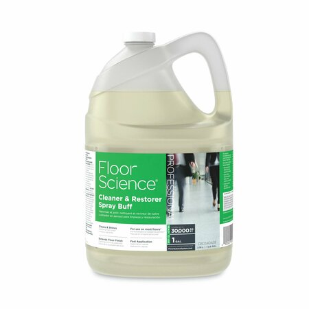 DIVERSEY Floor Science Cleaner/Restorer Spray Buff, Citrus Scent, 1gal Btl, PK4 CBD540458